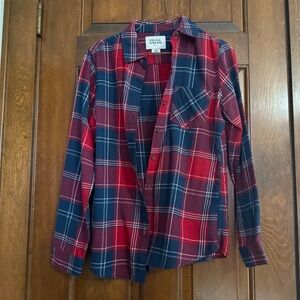 Field & Stream Red and Blue Plaid Shirt